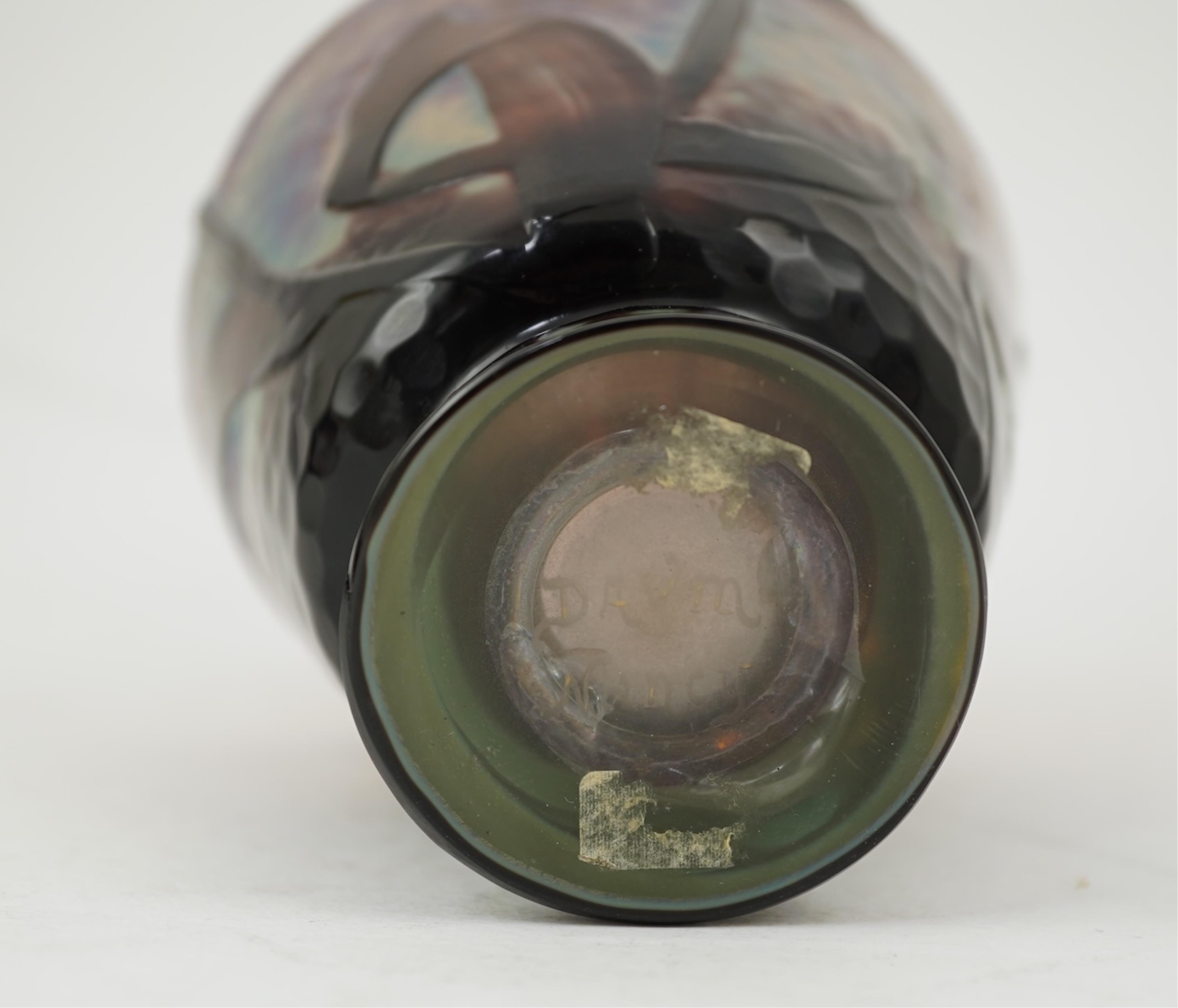 A Daum Freres cameo glass ‘tulipe’ vase